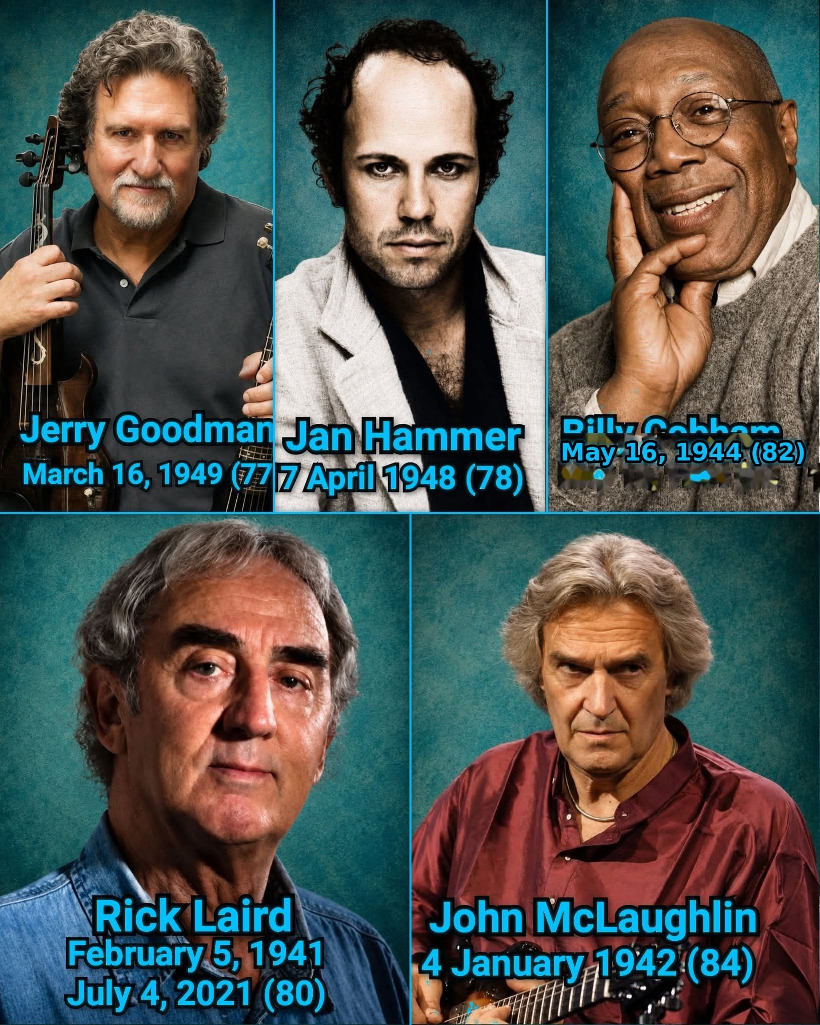 Jerry Goodman Jan Hammer March 16, 1949 (777 7 April April1948
