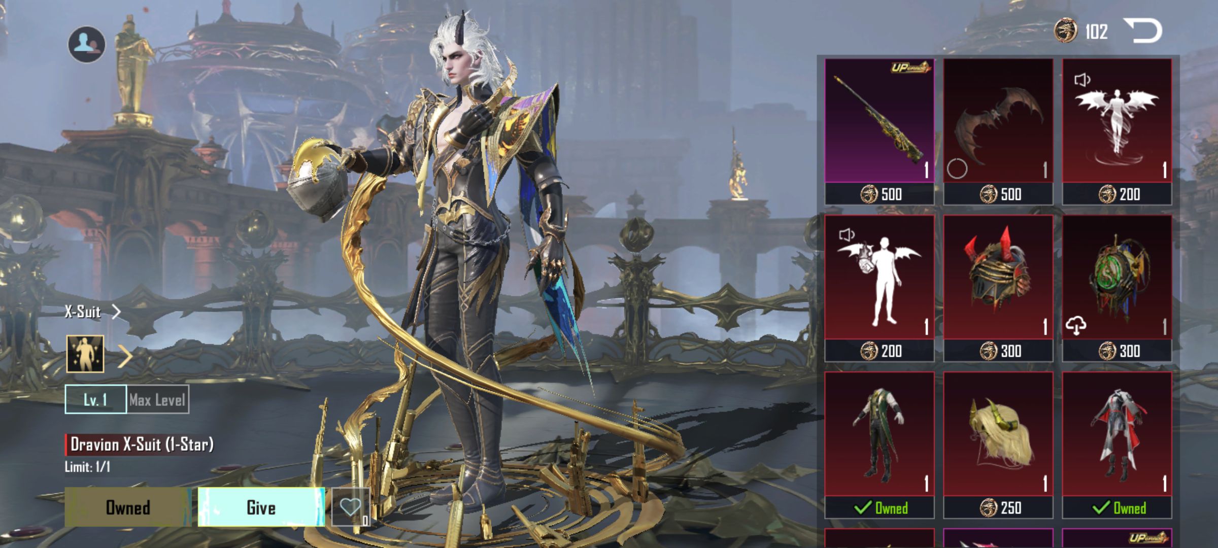 X suit need 4600-4800 fnf dva LIP X-Suit 500 ® 500 Lv.1 $200 Max