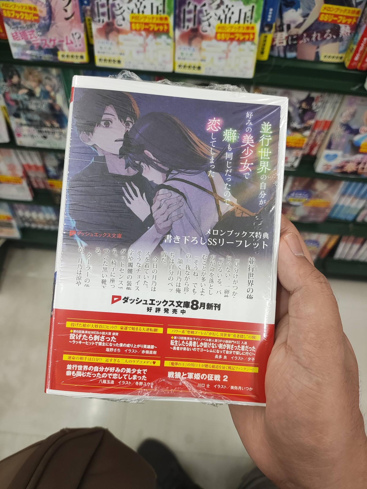 Parallel world self light novel with Melonbooks SS leaflet