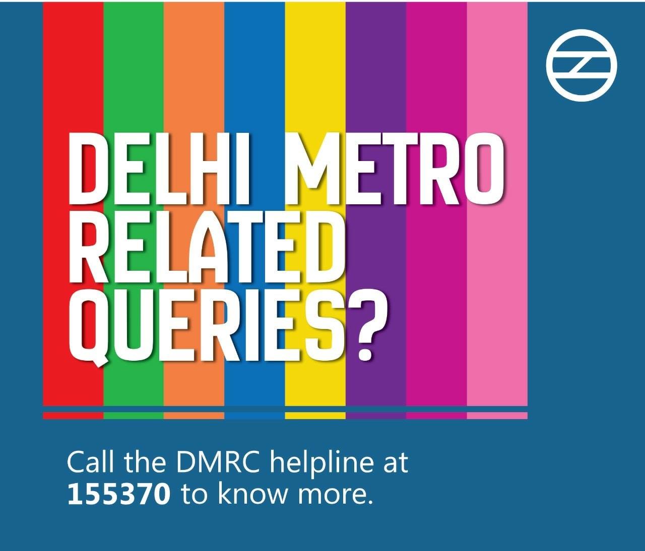 Delhi - Delhi Metro related queries? Call the DMRC helpline at 155370 ...
