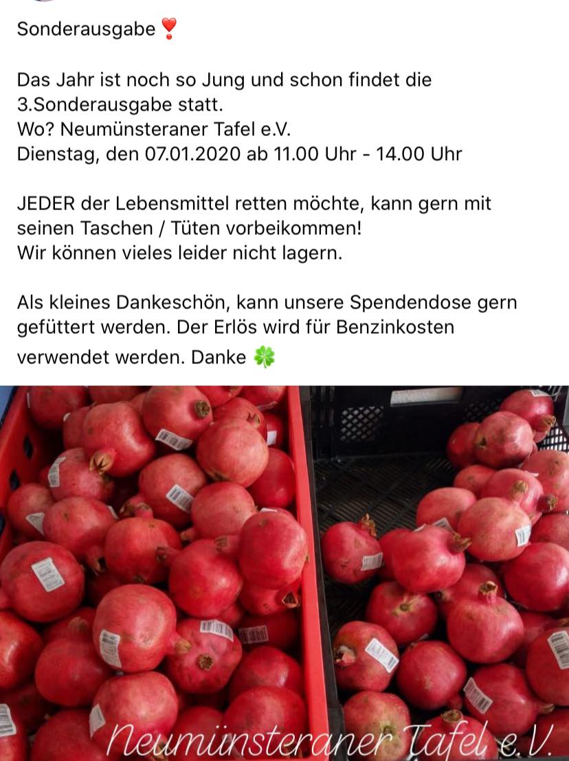 Es Ist Wirklich Uberwaltigend Neumunsteraner Tafel E V