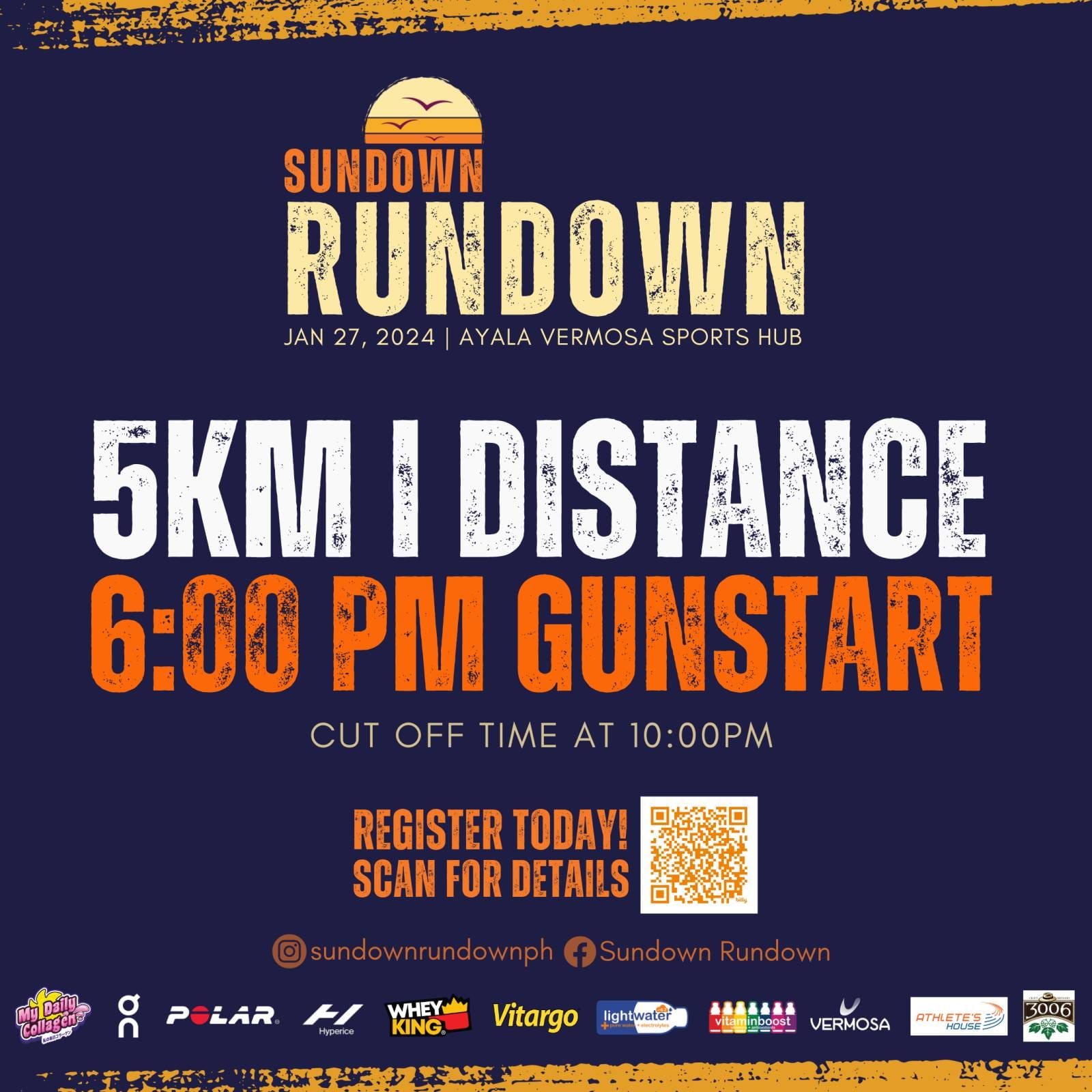 Sundown Rundown - FUN DISTANCE 🧡💜 Experience the fun and...