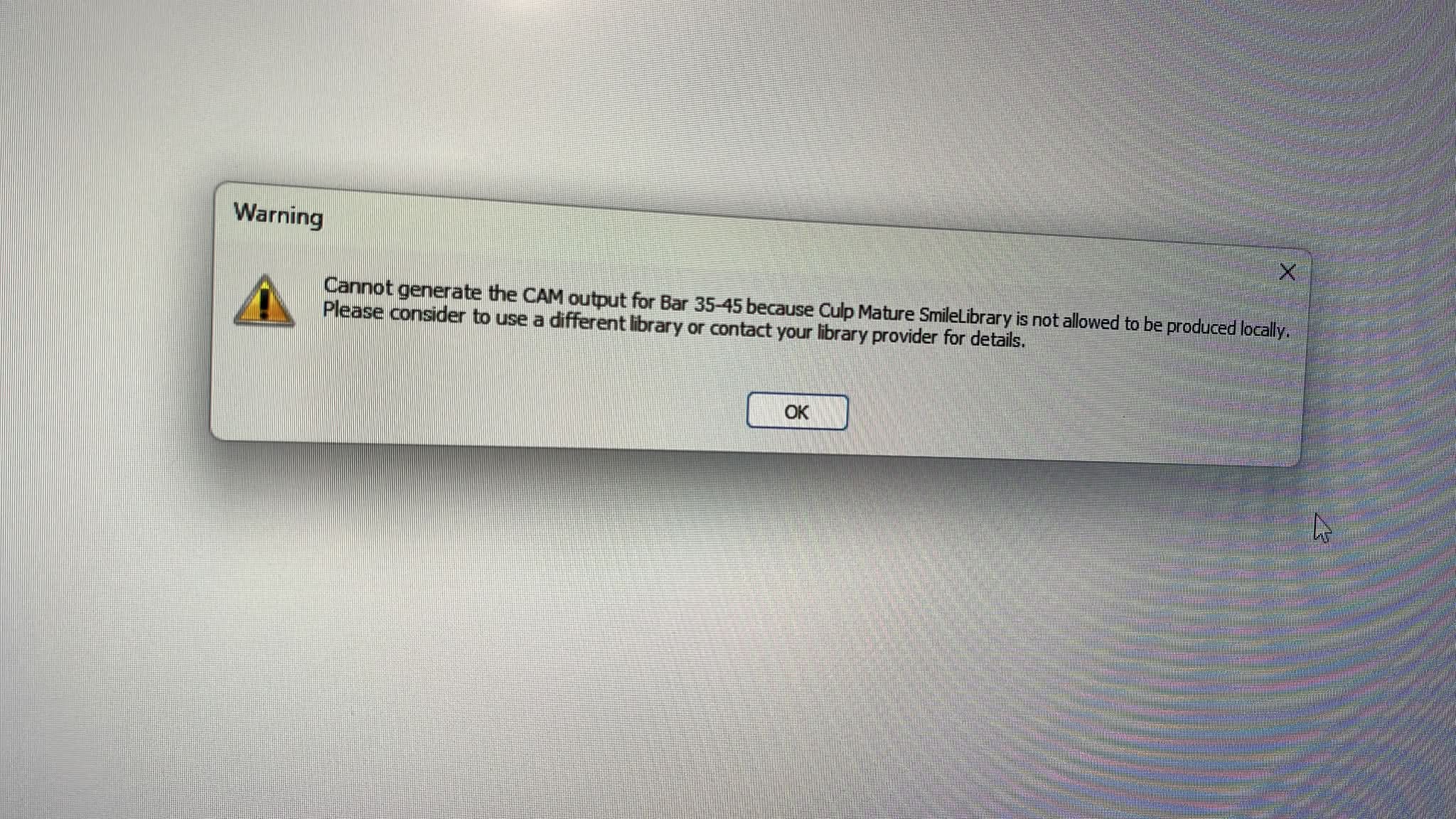 Troubleshooting JD implant system export issues in 3Shape software