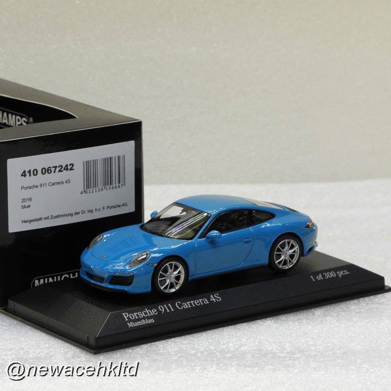Minichamps 1/43 410067342 Porsche 911 Targa 4 GTS 2016 Blue