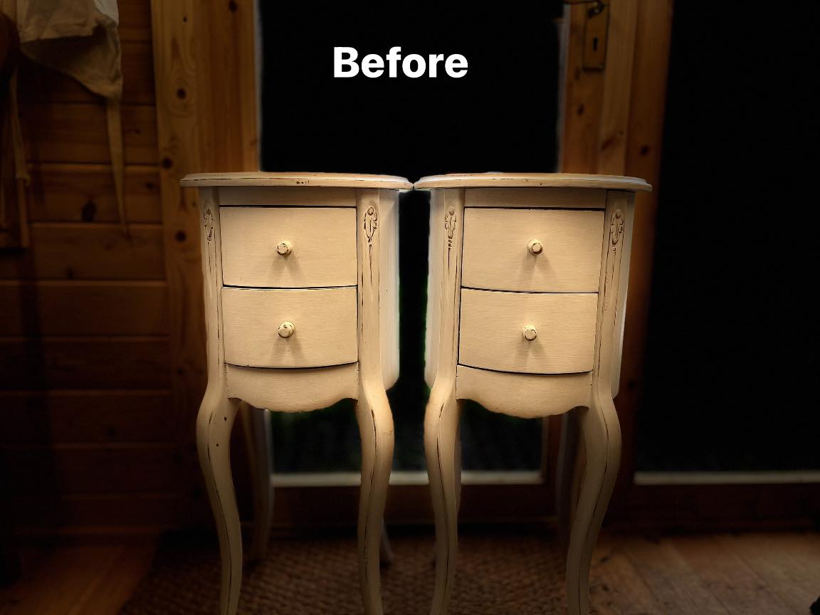 Paint It Beautiful | Vintage Nightstands – Before and After