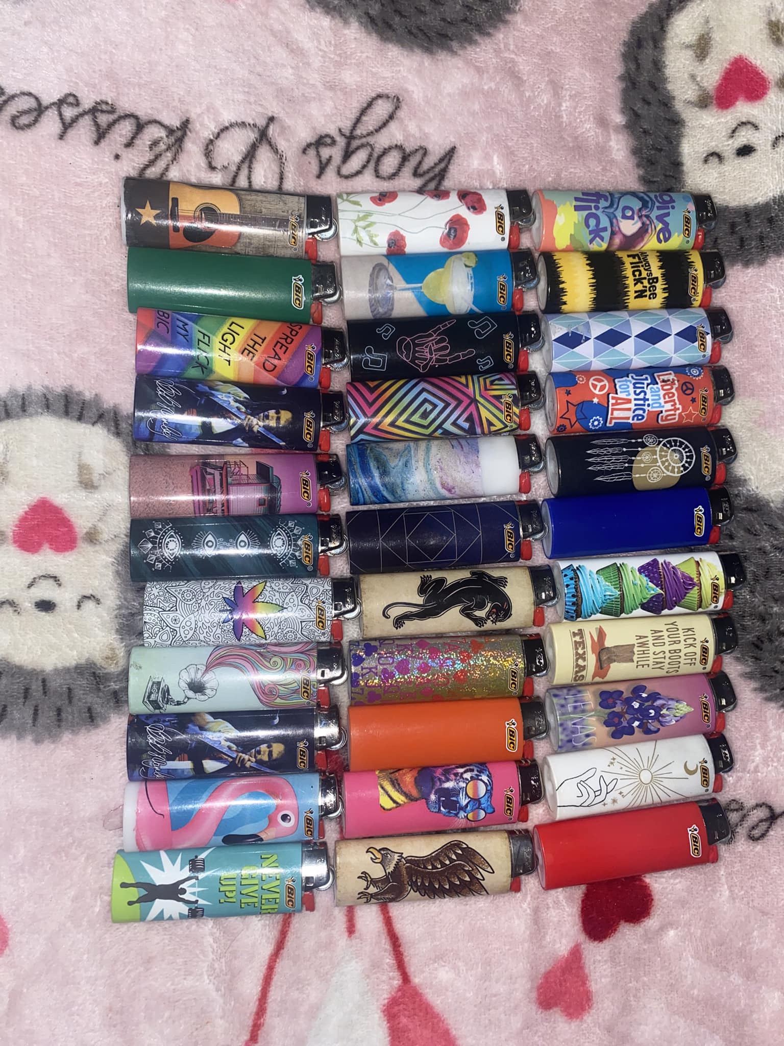 What does 25 lighters on the dresser mean?