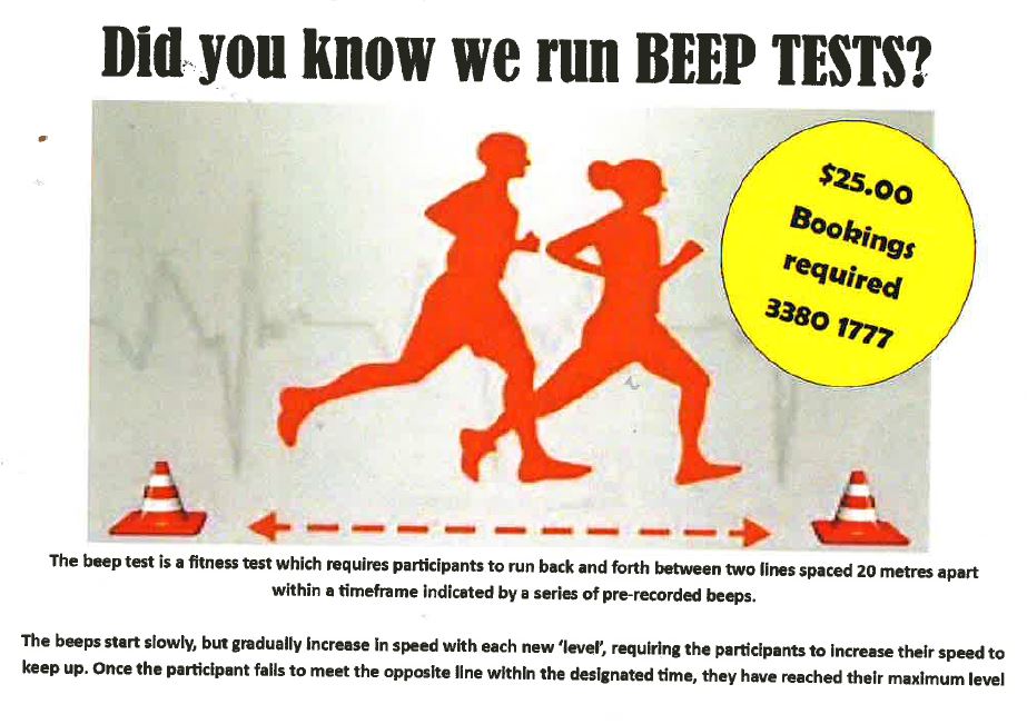 PCYC Beenleigh - BEEP TEST Applying to join the QLD Police Service? Or ...