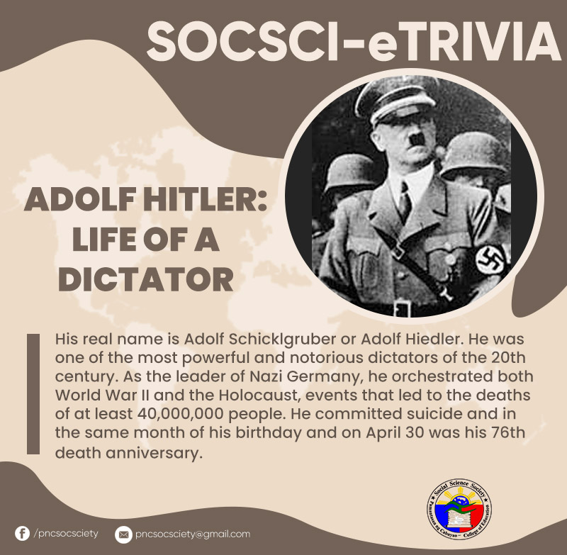 PnC - ADOLF HITLER: LIFE OF A DICTATOR Adolf Hitler's Birthday Adolf ...