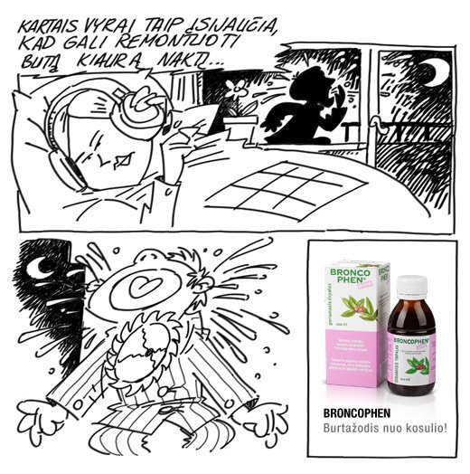Broncophen. Nuo kosulio.