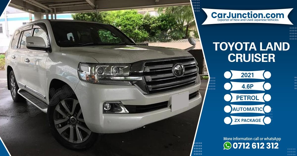 Car - 2021 Toyota Land Cruiser White Pearl Automatic 4.6L Petrol