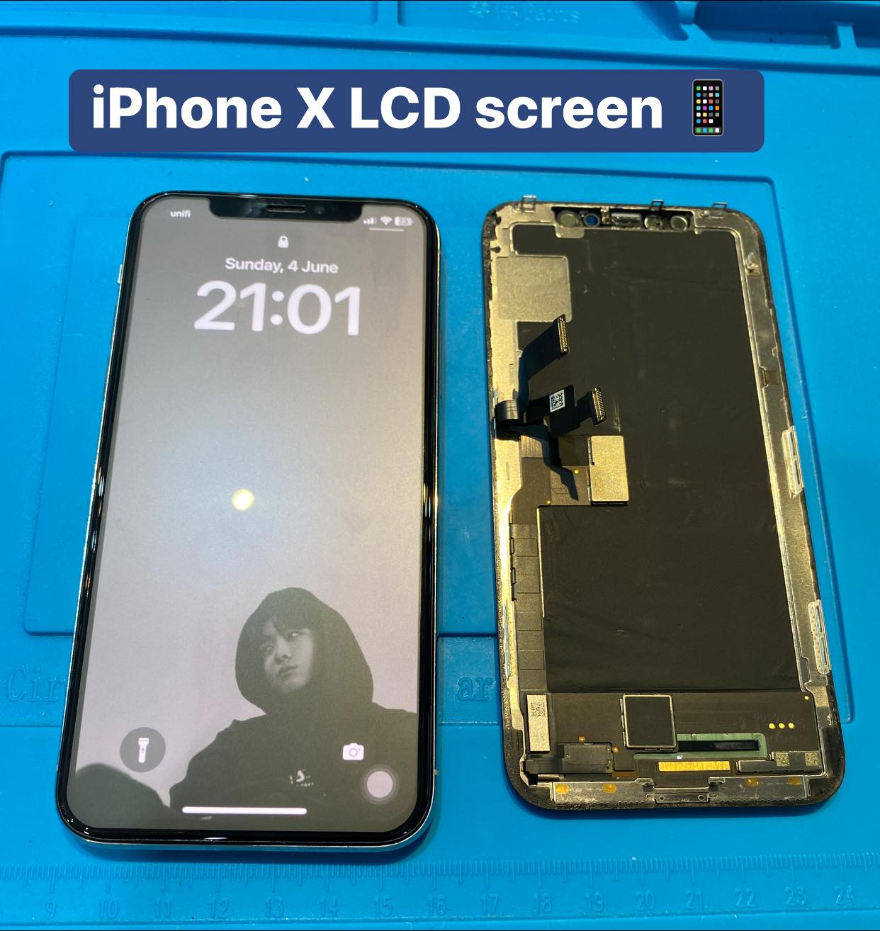 Gadget - 📱iPhone X Replace LCD Screen📱 Free Tempered Glass With ...