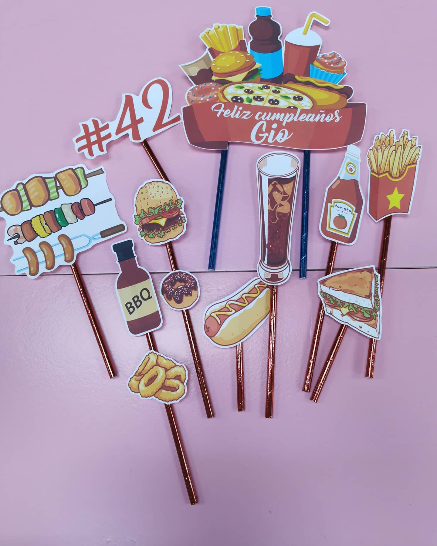 Topper personalizados 🎉🥳 Tema: Comida... - Multiventas Panama