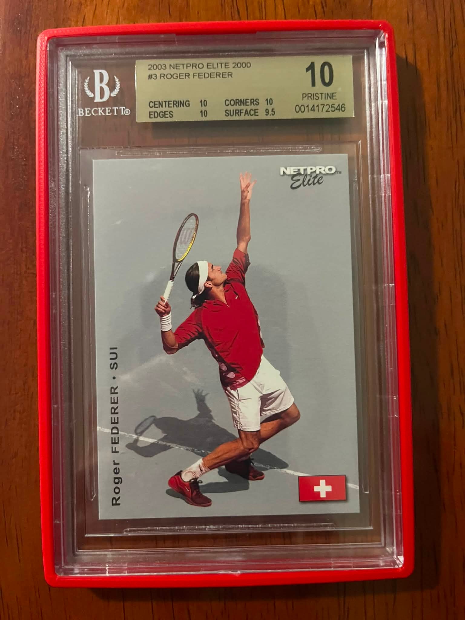2003 NetPro Elite 2000 #3 Roger Federer Rookie Card for Sale - BGS