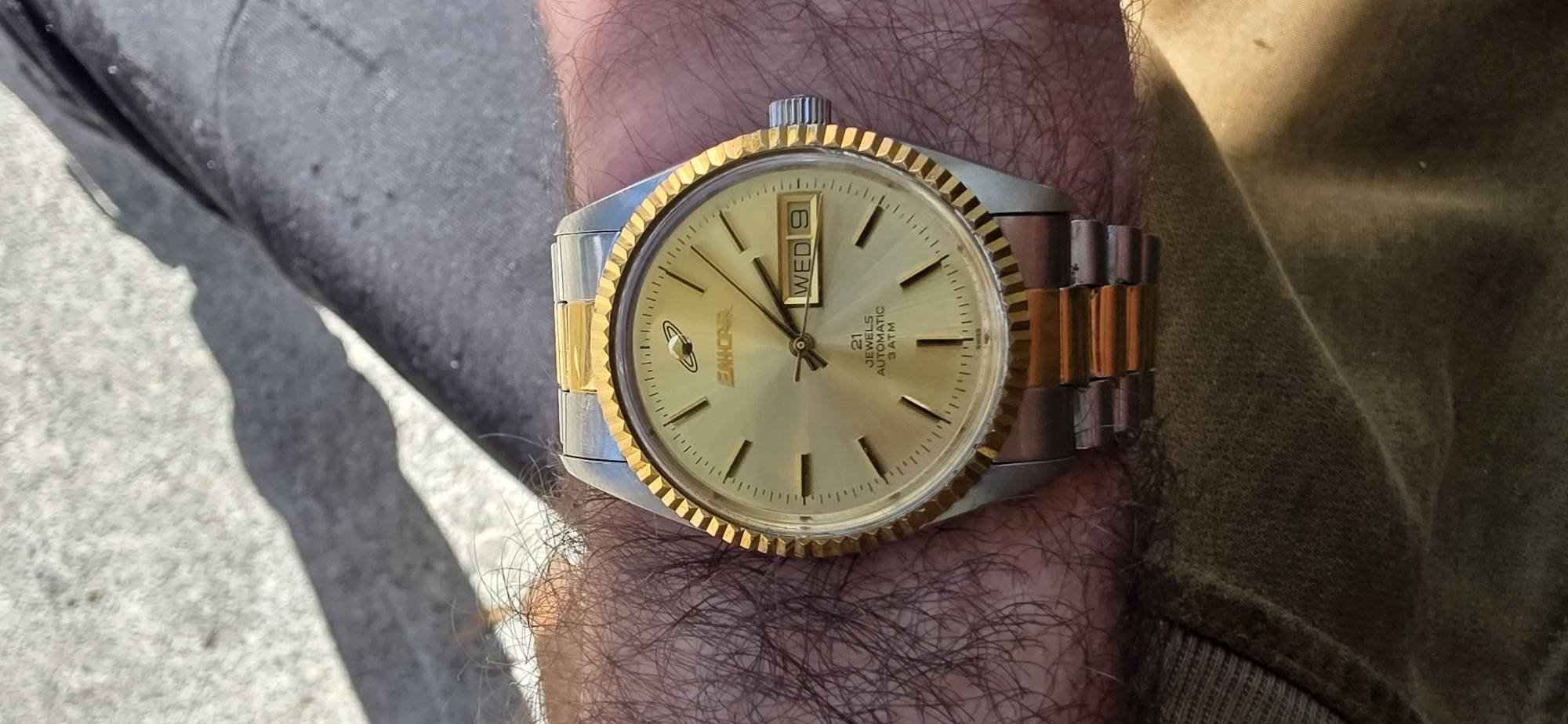 エーカゲンⅡ世 1980s Enicar watch with ETA-2846 movement added to collection