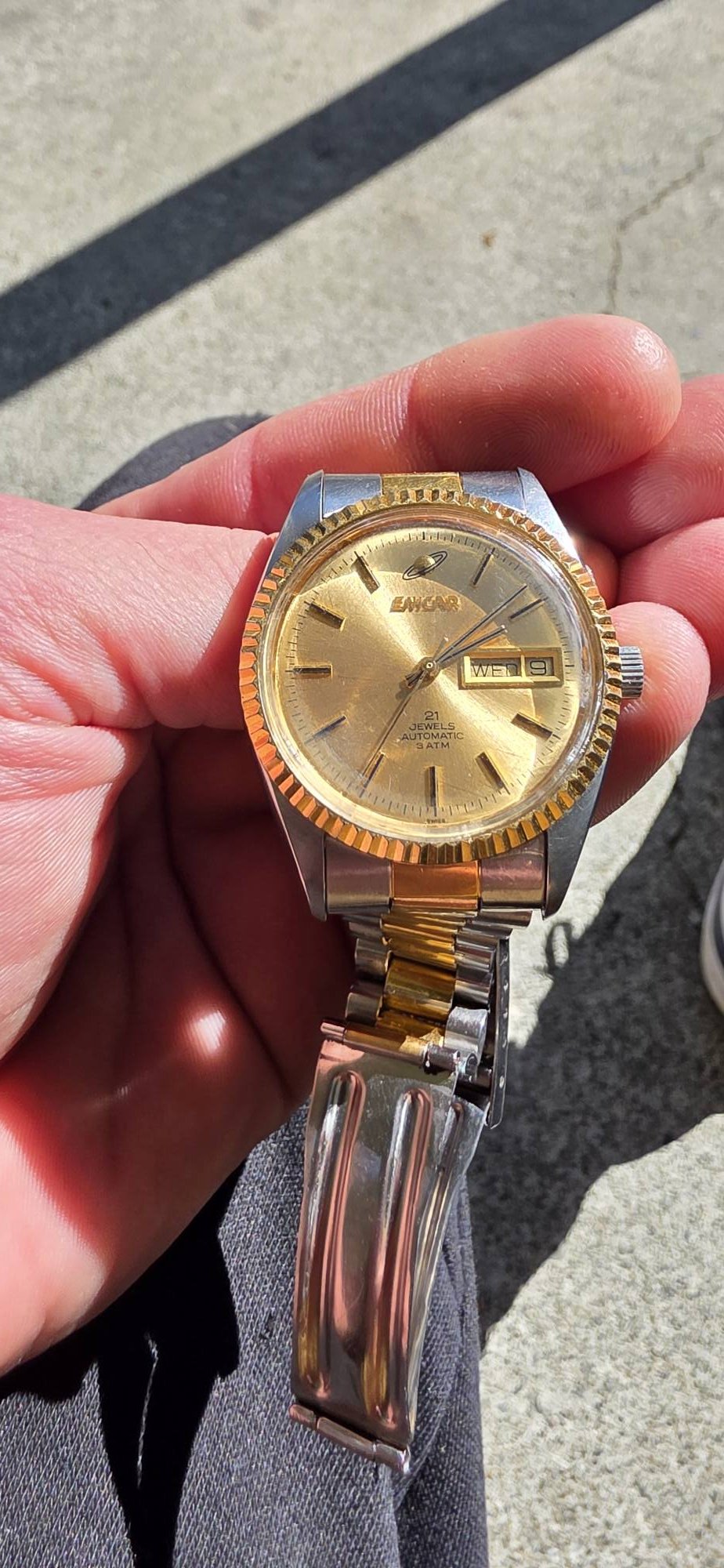 1980s Enicar watch with ETA-2846 movement added to collection