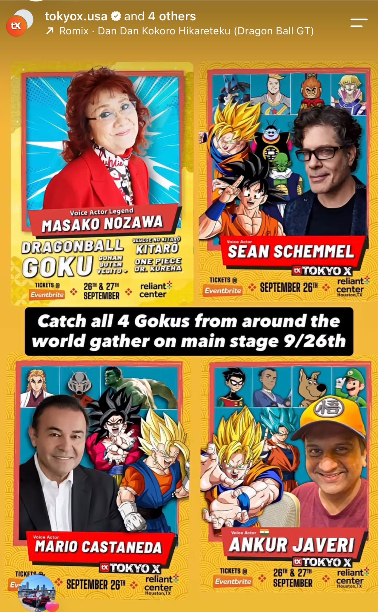 Who's attending Tokyo X in Houston, TX at Reliant Center on