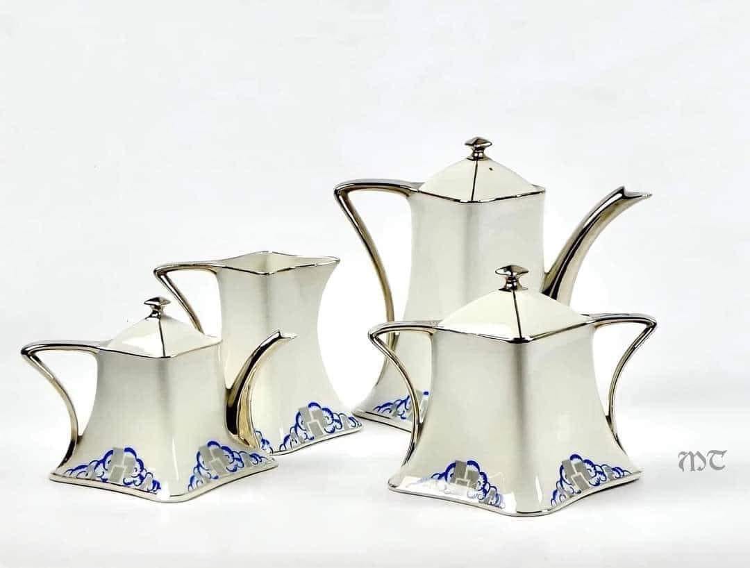Jean Boyer Limoges art deco coffee set