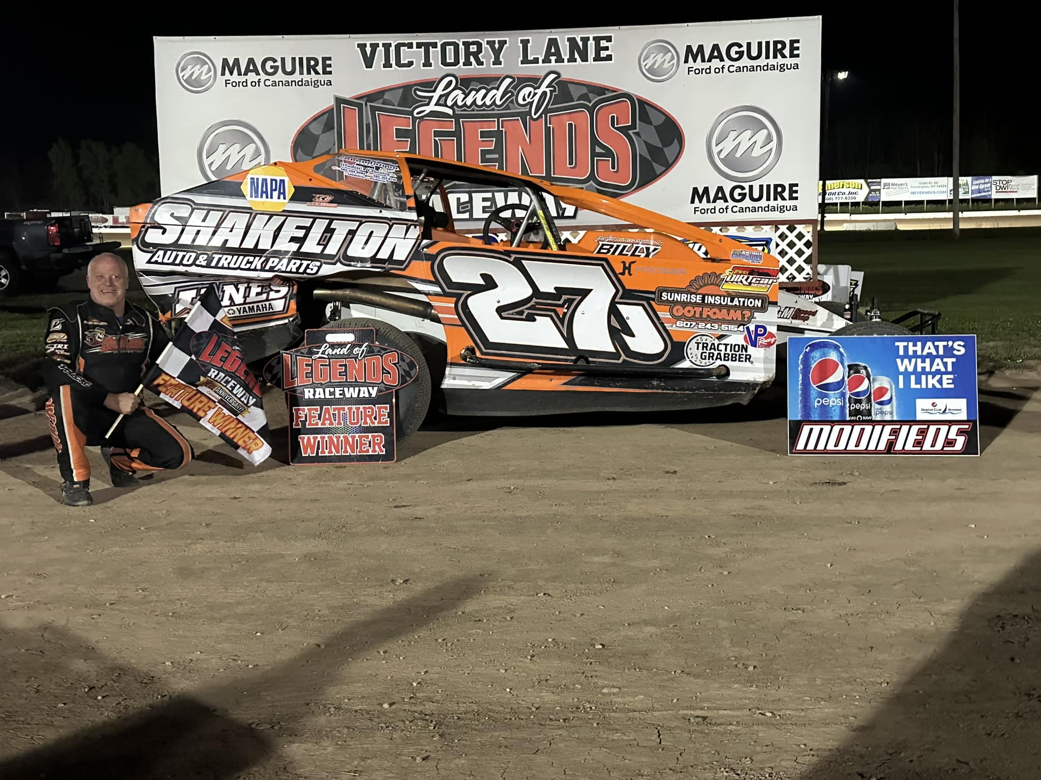 Land - Pepsi Big Block Modifieds Feature Top 5 27j Danny Johnson, 70a ...