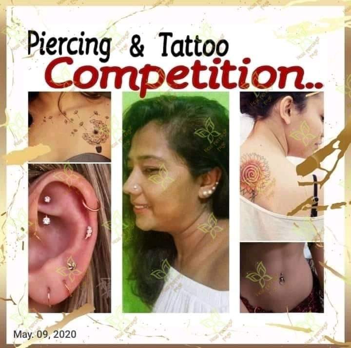 Beauty of piercings and tattoos