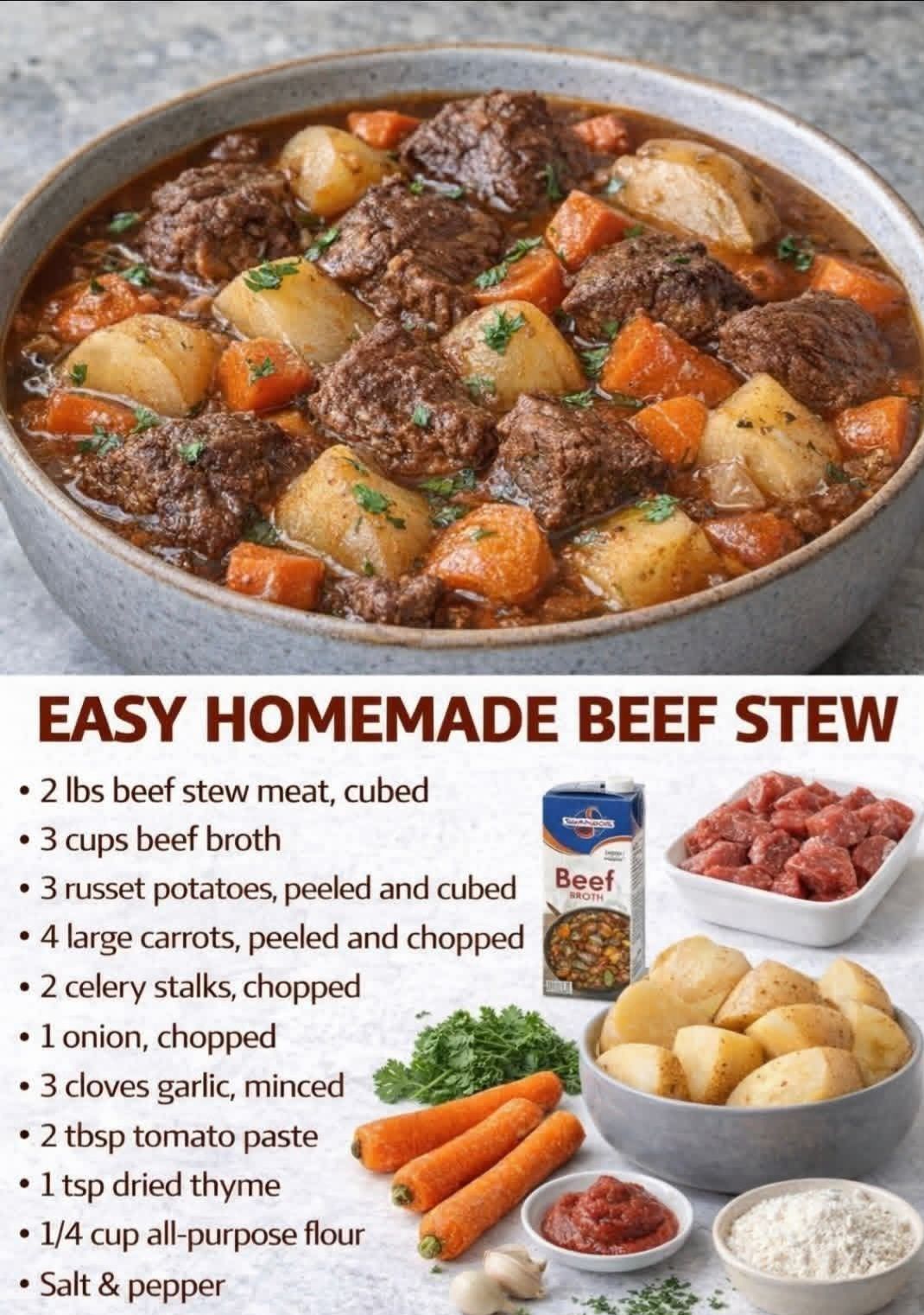 Good Ole Soul Food Recipes | Easy Homemade Beef Stew🍲🥩Don’t LOSE this ...