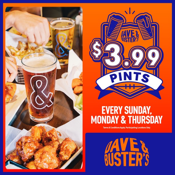 Dave & Buster's - Join us at Dave & Buster's for an... | Facebook
