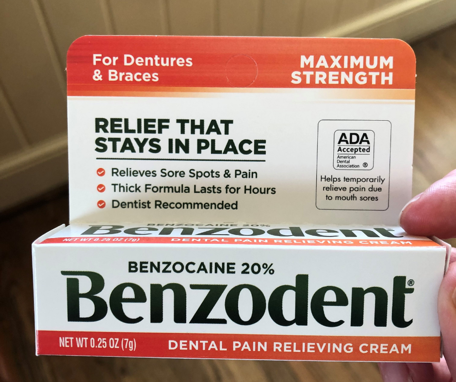 Benzodent Dental Pain Relieving Cream, 0.25 oz