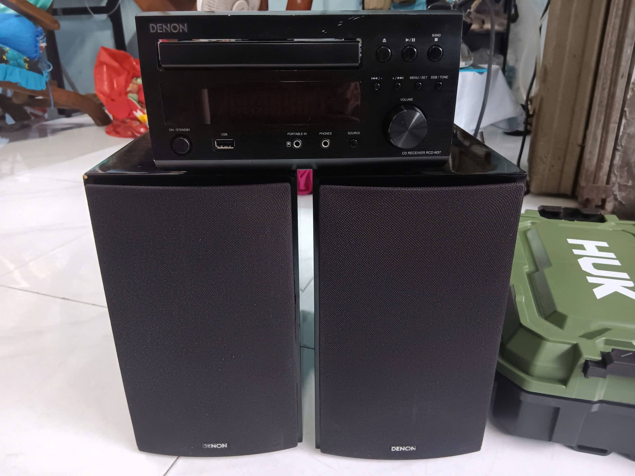オーディオ機器 DENON ミニコンポ RCD-M37ペアスピーカーSC-M500