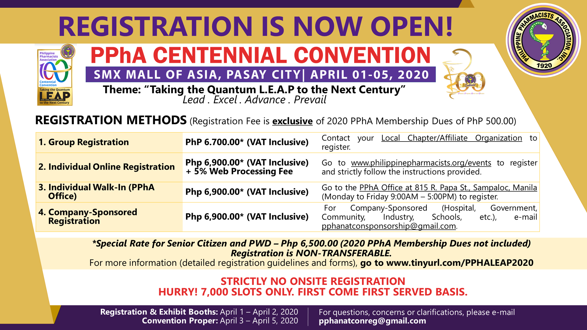 [PPhA CENTENNIAL... - Philippine Pharmacists Association Inc.