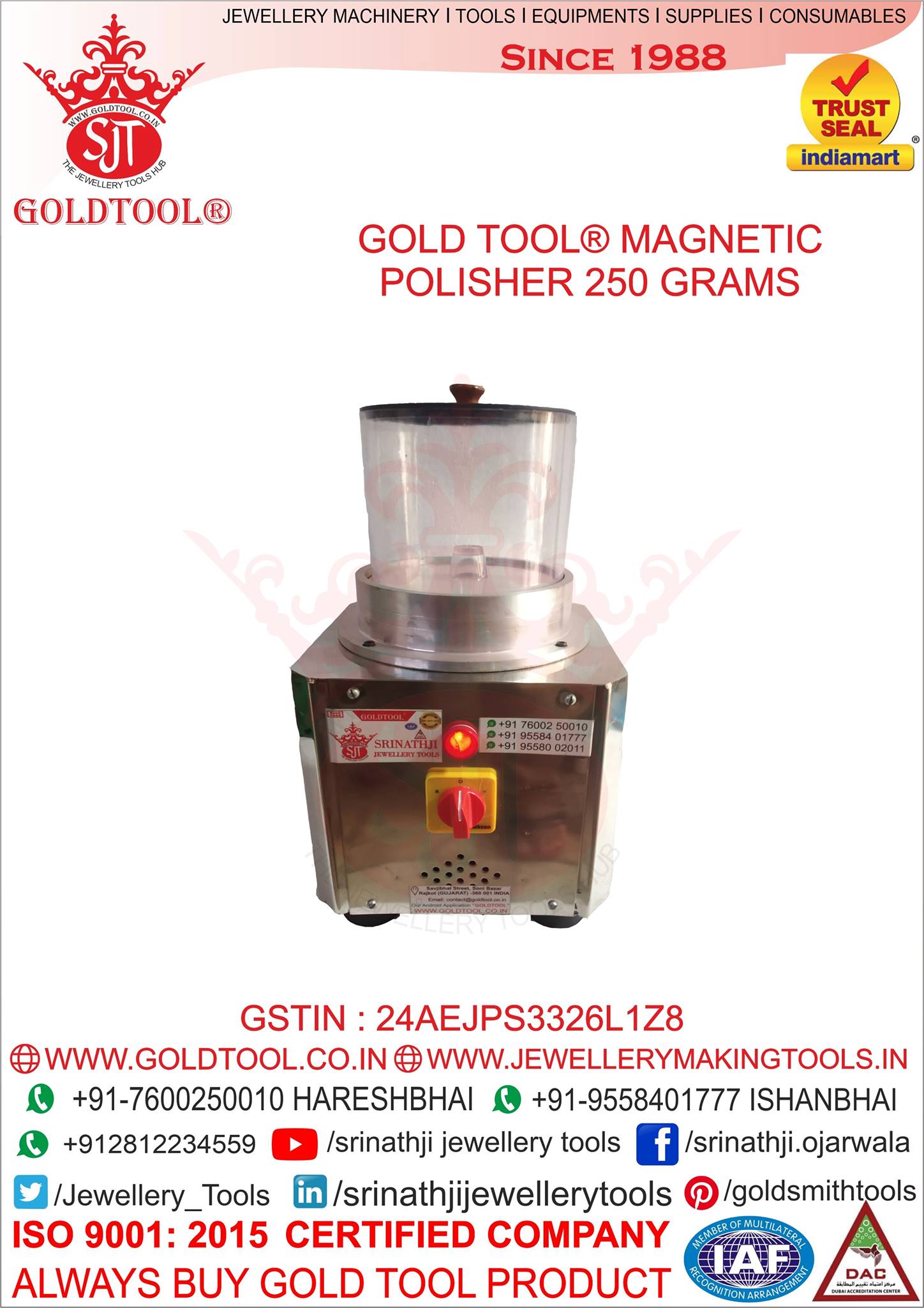 GOLD TOOL INDIA - gold tool® jeweler magnetic machine manual 250 grams ...