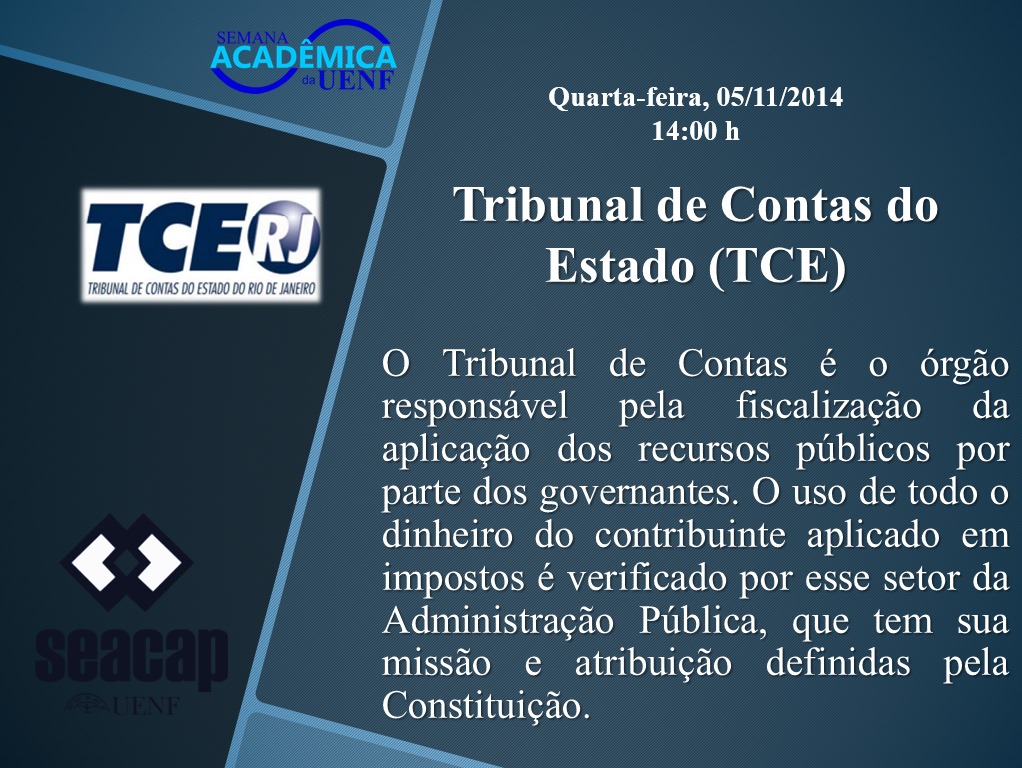 Semana Acadêmica de Administração Pública - Seacap - Para os que ...