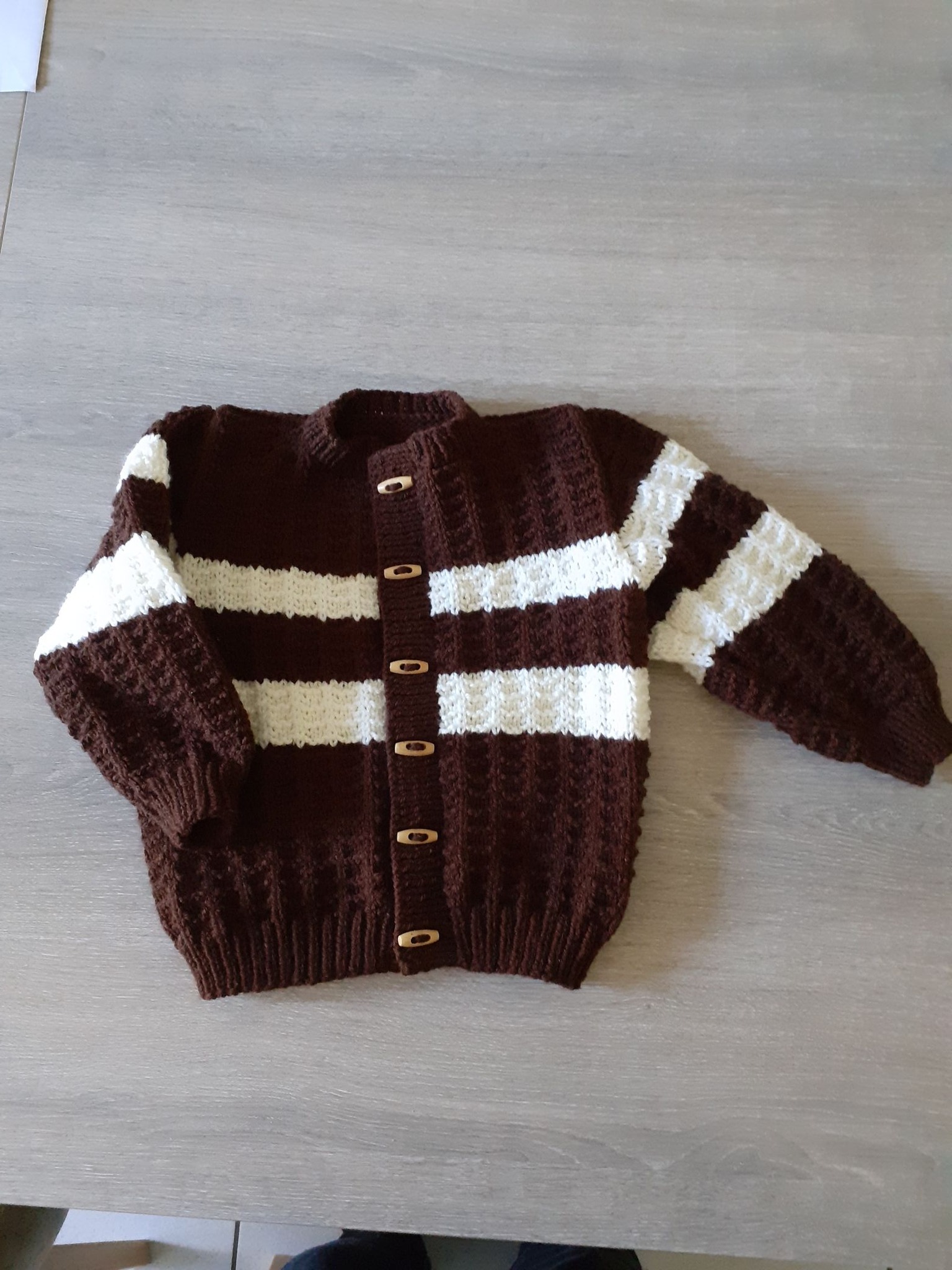 Pull Homme Fait Main En Laine - Bonhomme De Neige, Style Hiver, Vert, Taille M