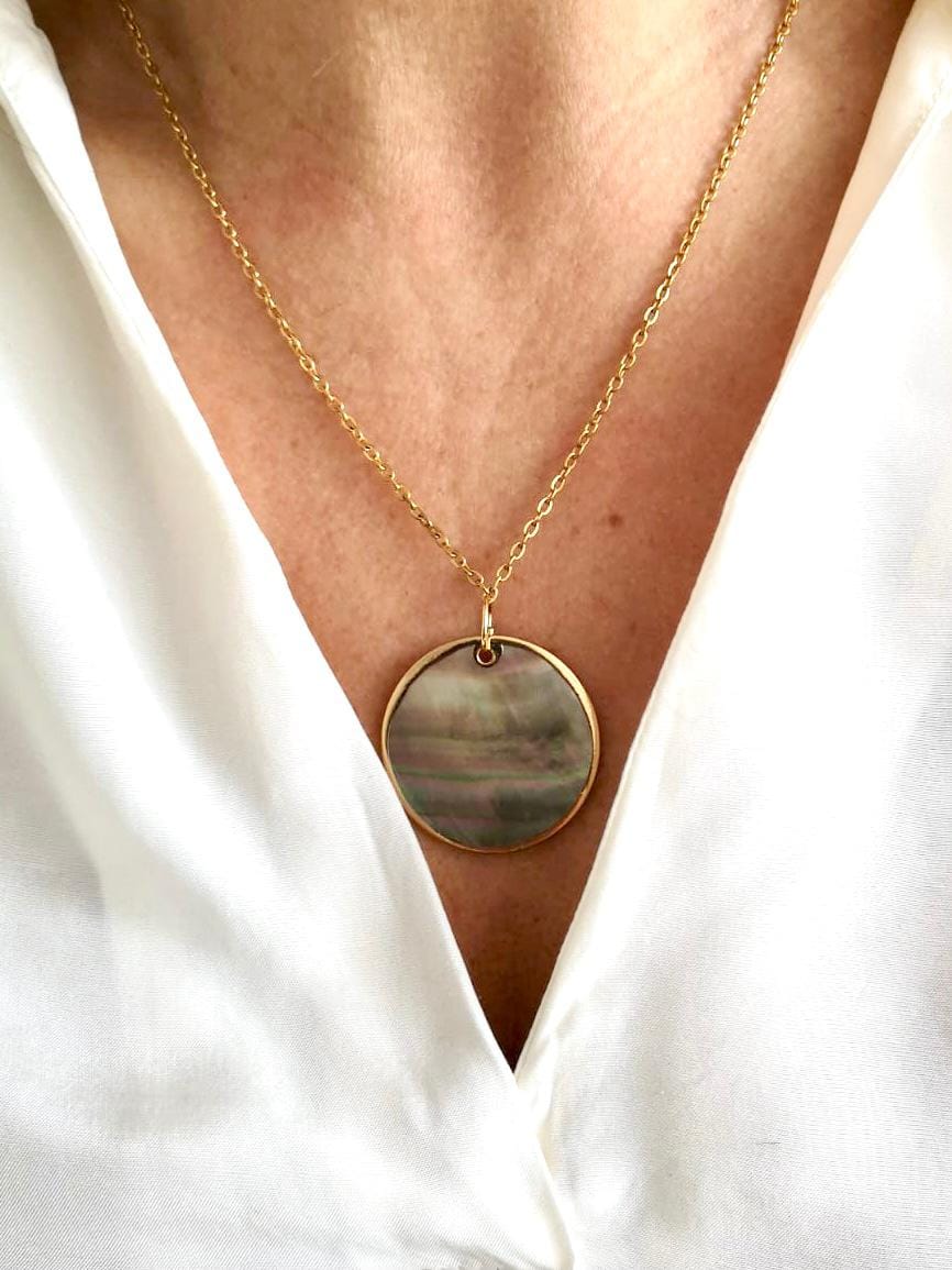 Collana di Pirite Grado A e Argento 925 dorato - Collane Pirite