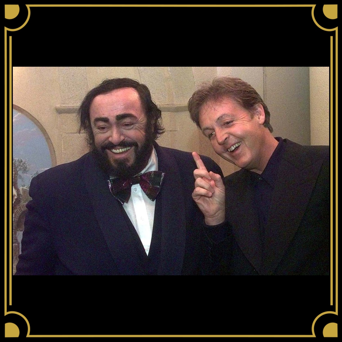 Two P's and two kings of music Paul... - Luciano Pavarotti