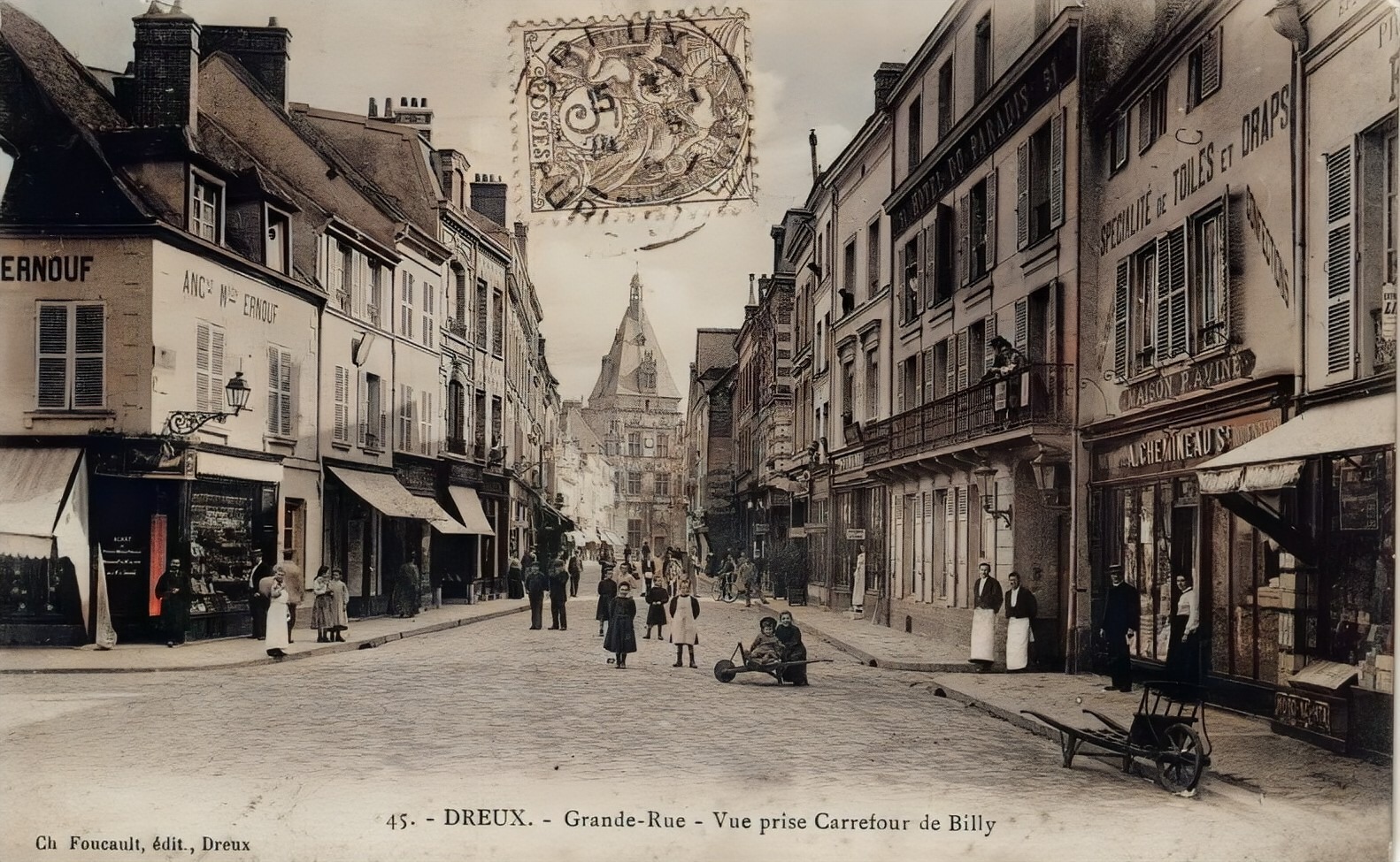 Hier et Aujourd'hui | **Dreux (28) - Grande-Rue , Ancien hôtel de ville ...