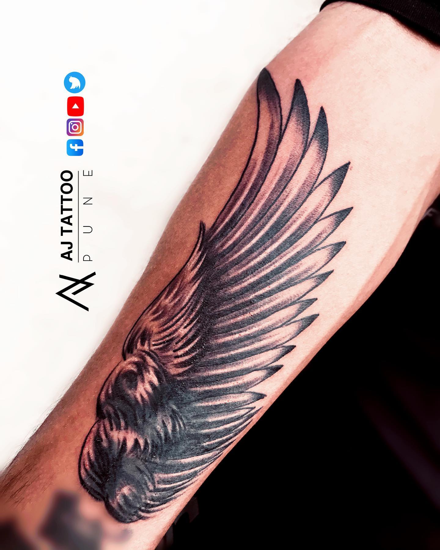 Wings Tattoo Done By @ajtattoopune... - AJ Tattoo Studio | Facebook