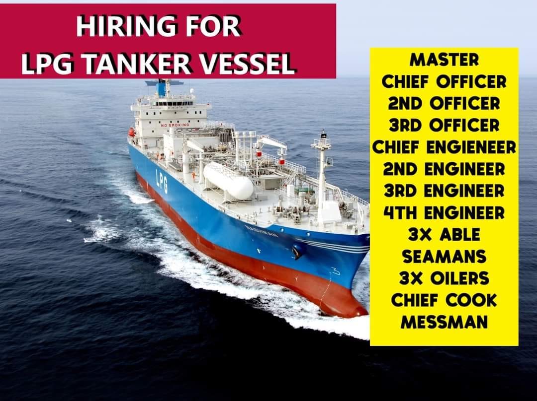 Maritime job | 💥Need Ranks for LNG Tanker Vessel Brunie 2025 | Facebook