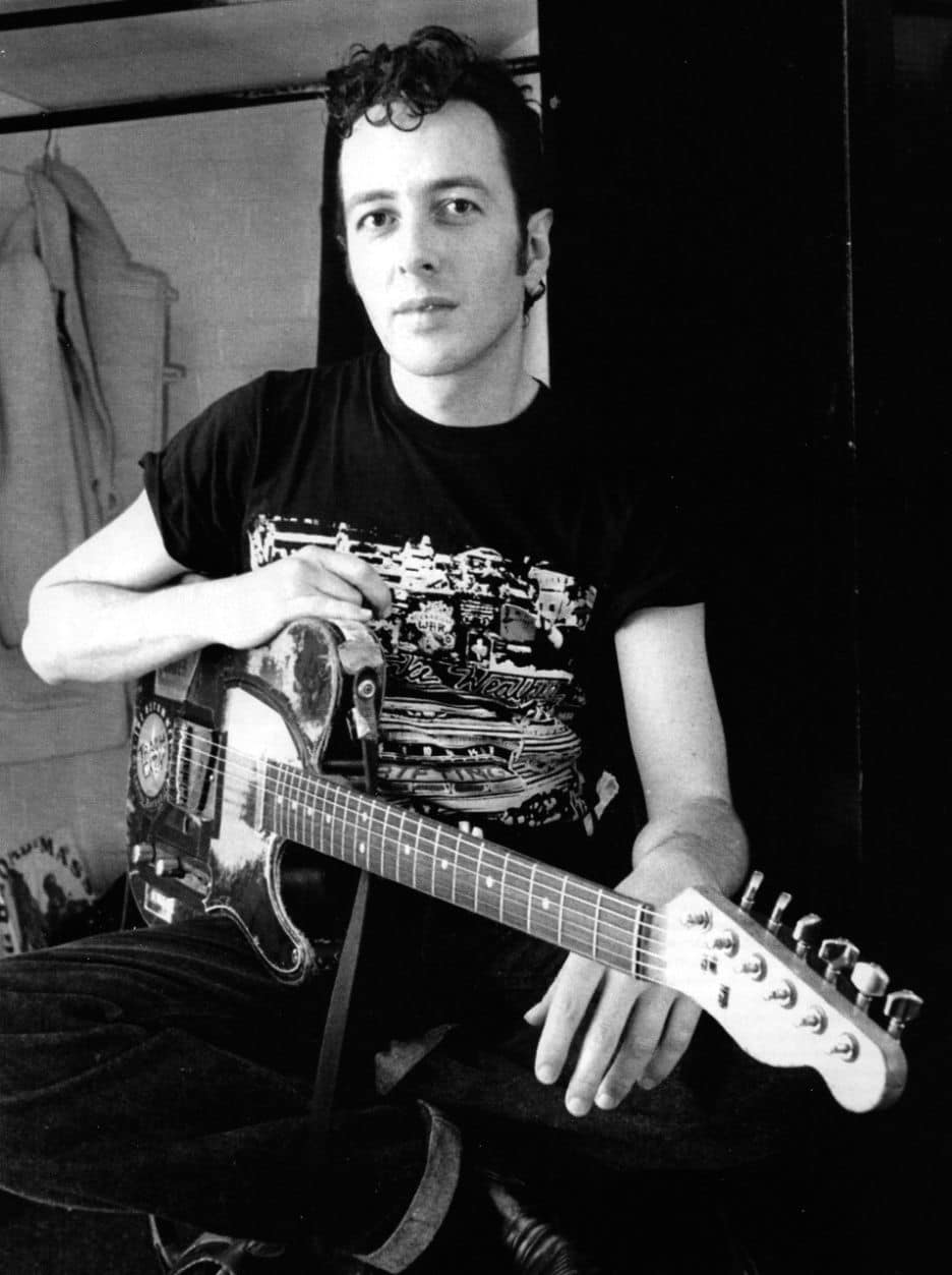 Guitare Miniature Joe Strummer – Réplique 1/4 De La Guitare De 1966, Hommage The Clash, Avec Support Et Boîte De Présentation – Cadeau Musicien