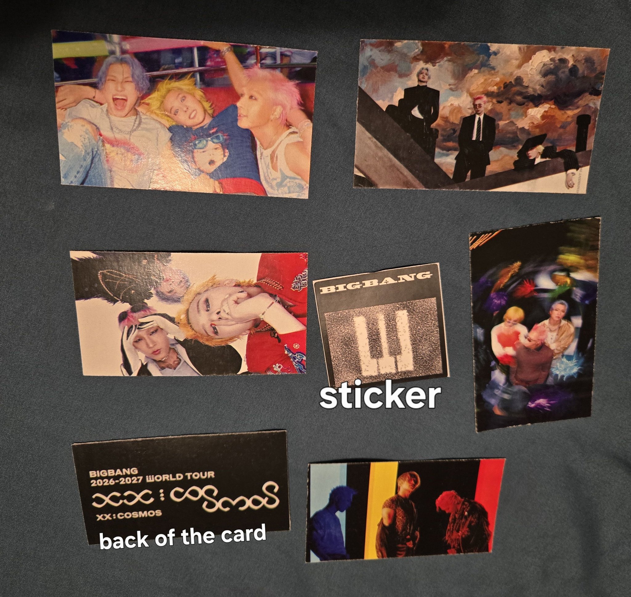 BIGBANG V.I カード BIGBANG 2026-2027 World Tour sticker and photos for mail trade