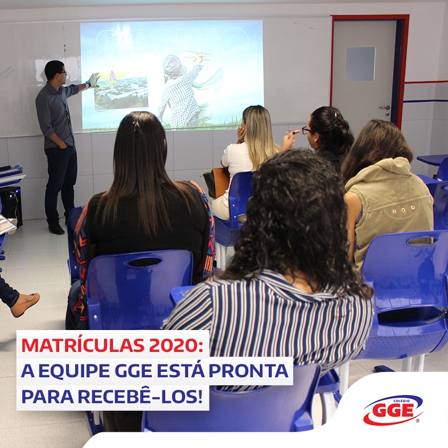 Colégio GGE - Já estamos prontos para receber todos vocês...
