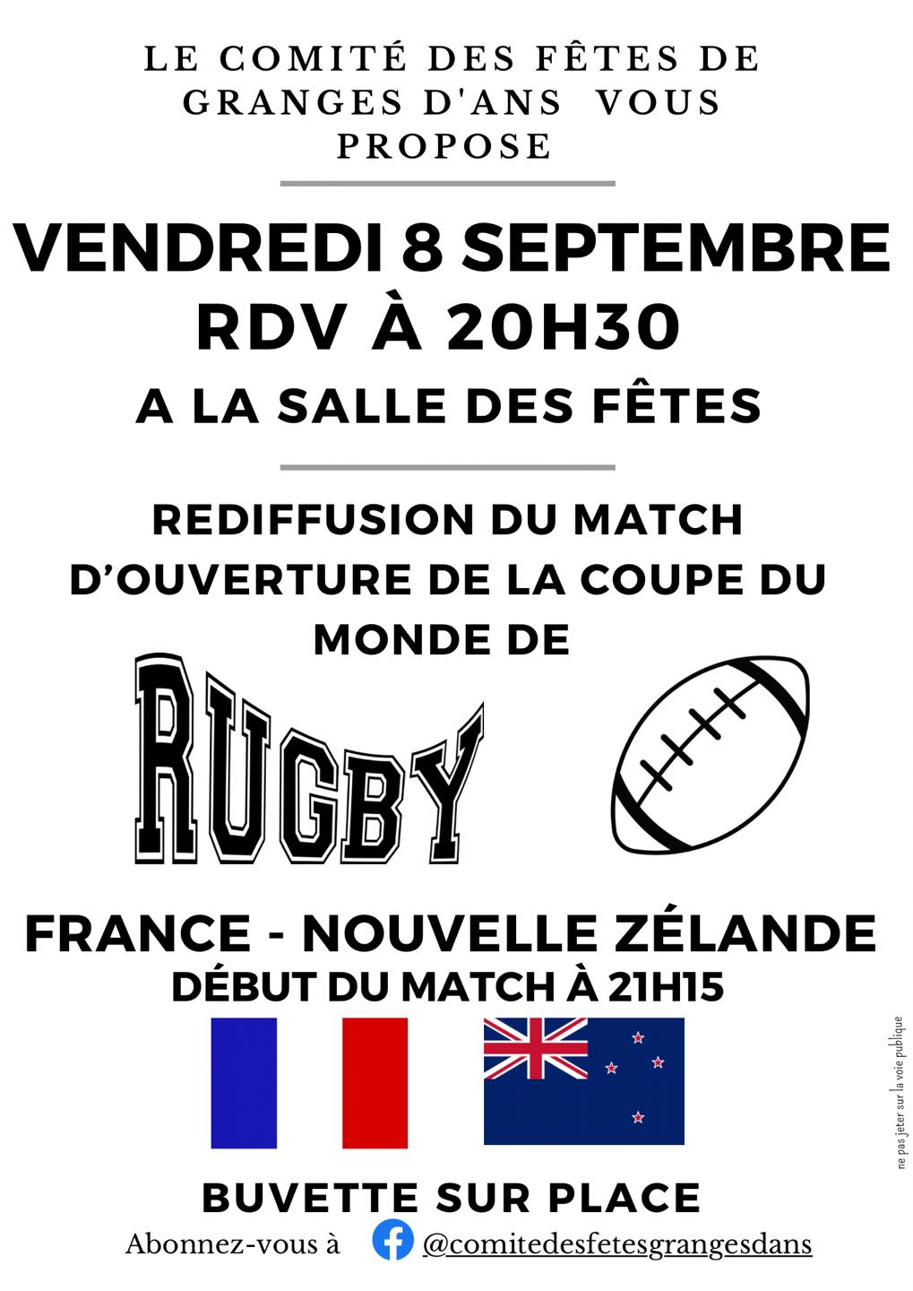 Comité - [ COUPE DU MONDE DE RUGBY 🏉 ] 👋 Salut à tous !! Nous espérons ...