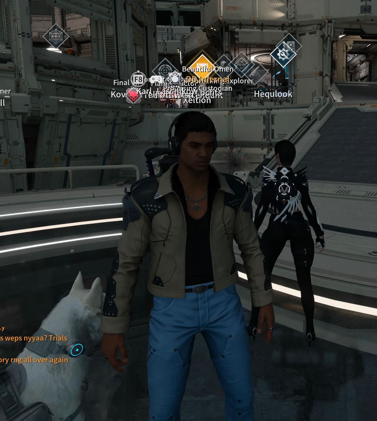 All the kit'ed out descendants and then there's just a /guy/