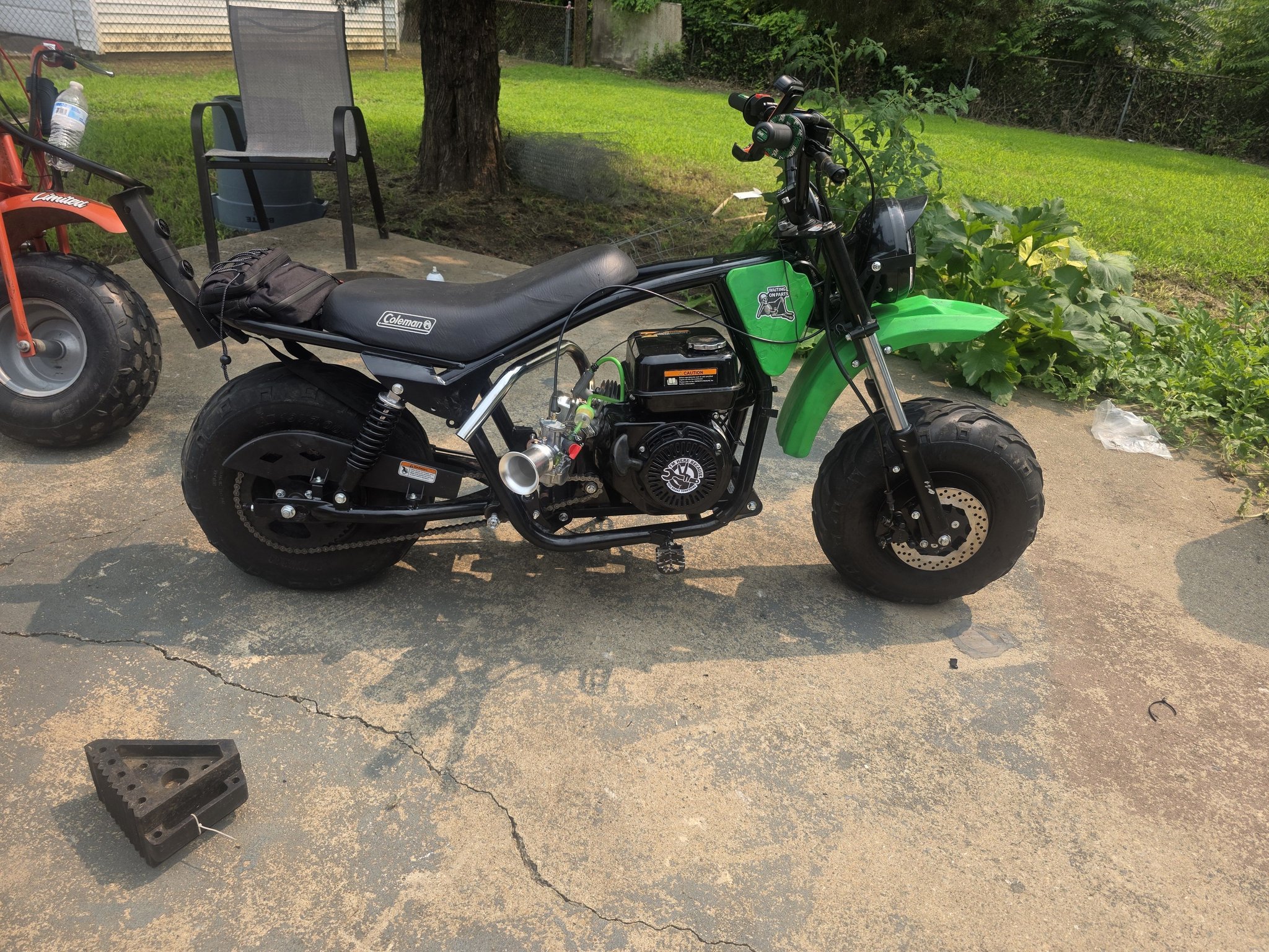 coleman mini bike extended swing arm B200RSV Swingarm Extension Kit Complete Bolt Coleman B200RSV mini bike with