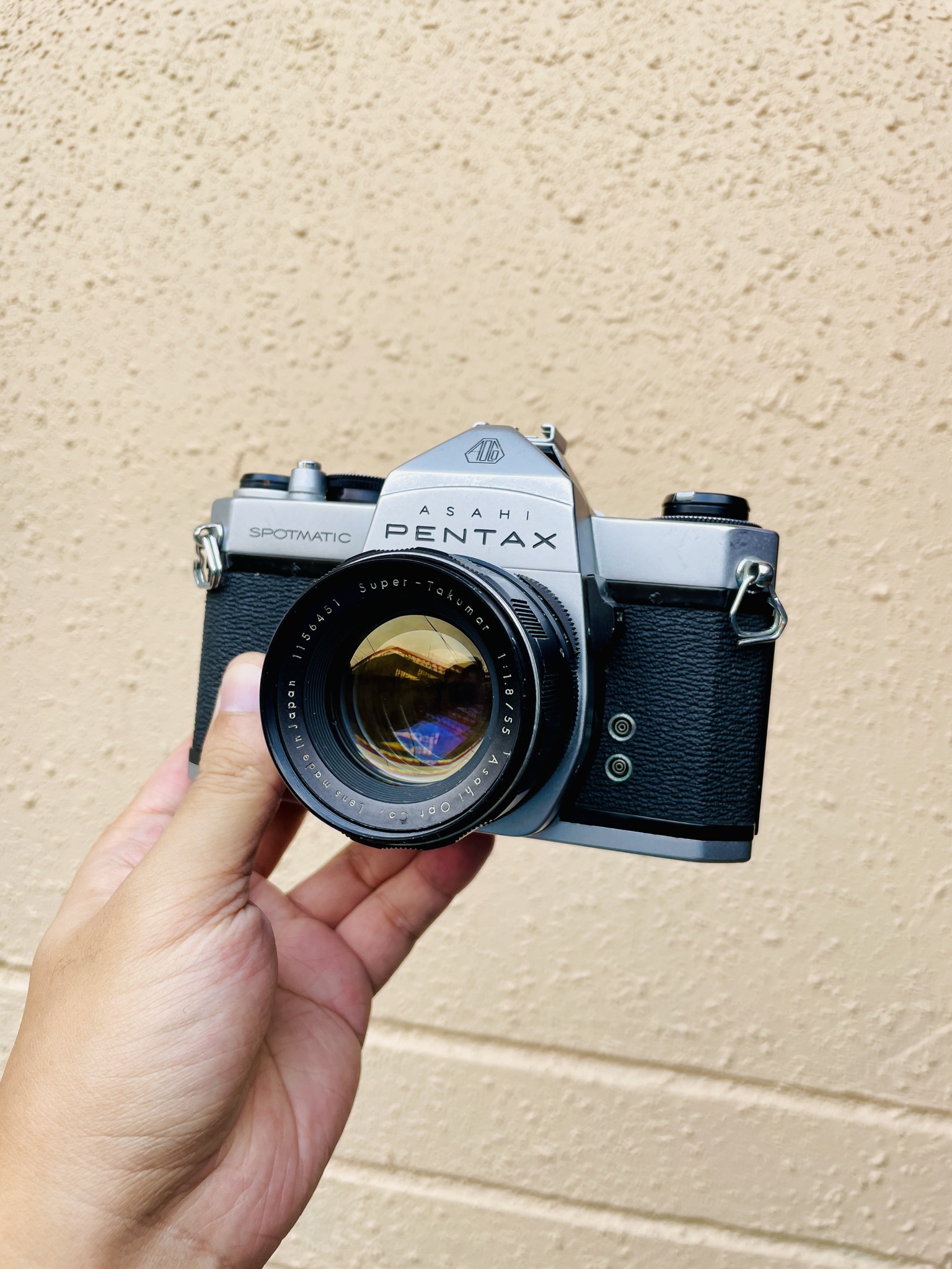 Pentax Spotmatic with Takumar 55mm f/1.8 lens