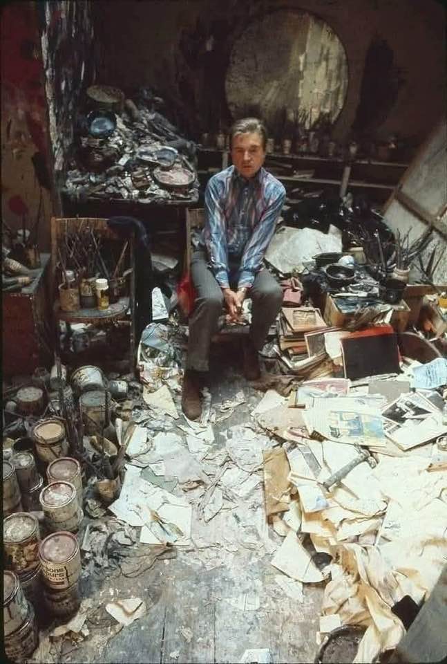 Did you think your studio was bad? Well, here's Francis Bacon in