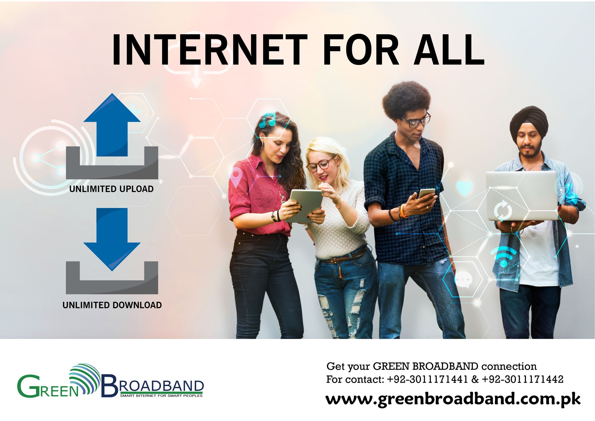 Green Broadband - With Internet For All, enjoy Internet...