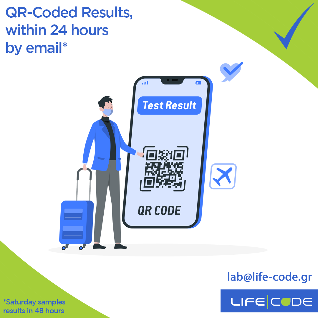 Life Code - The results for our PCR or Rapid Antigen Tests...
