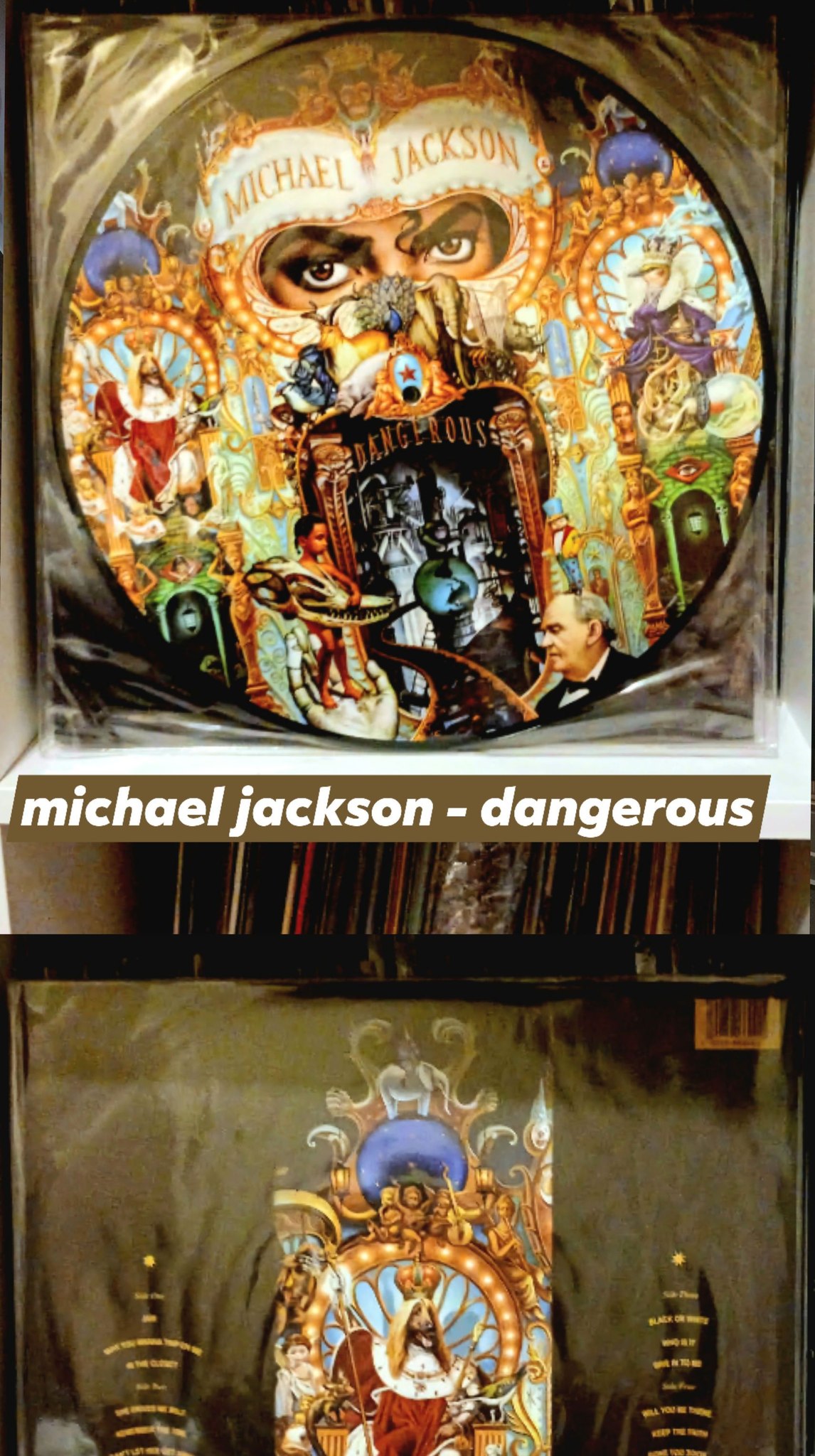 Michael Jackson : Dangerous 2LP Black Vinyl แผ่นละ 1690.- รวมส่ง