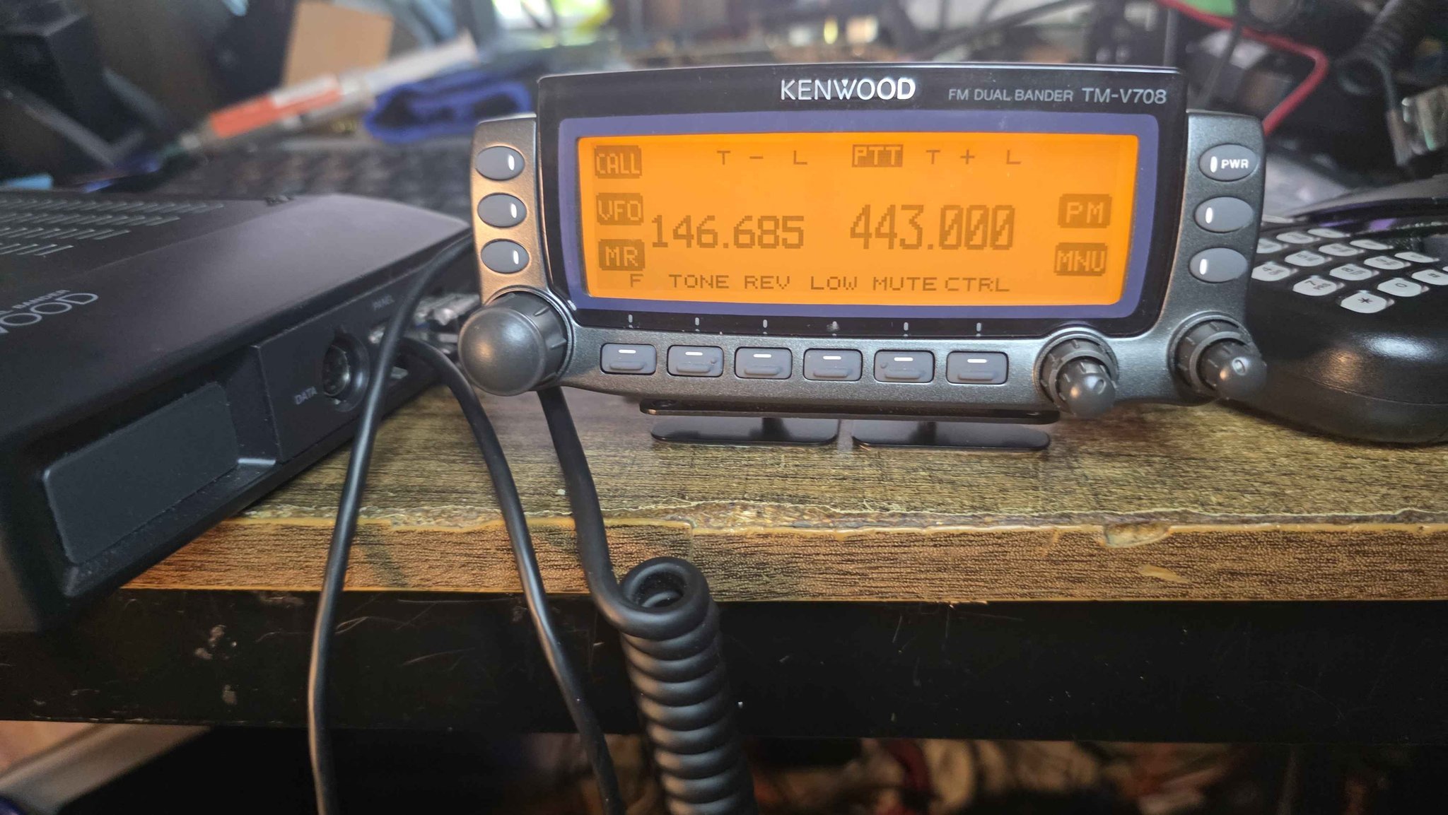 Kenwood TM-V708 Dual Band with Remote Head. Comes with microphone