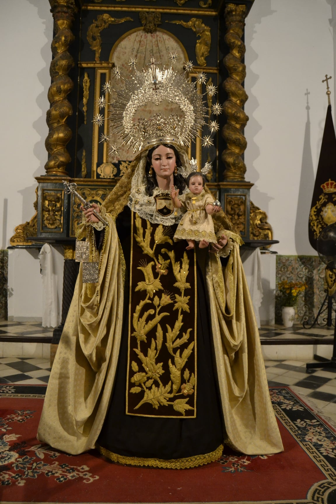 Escapulario Sagrado Corazón de Jesús y Virgen del Carmen plata de ley