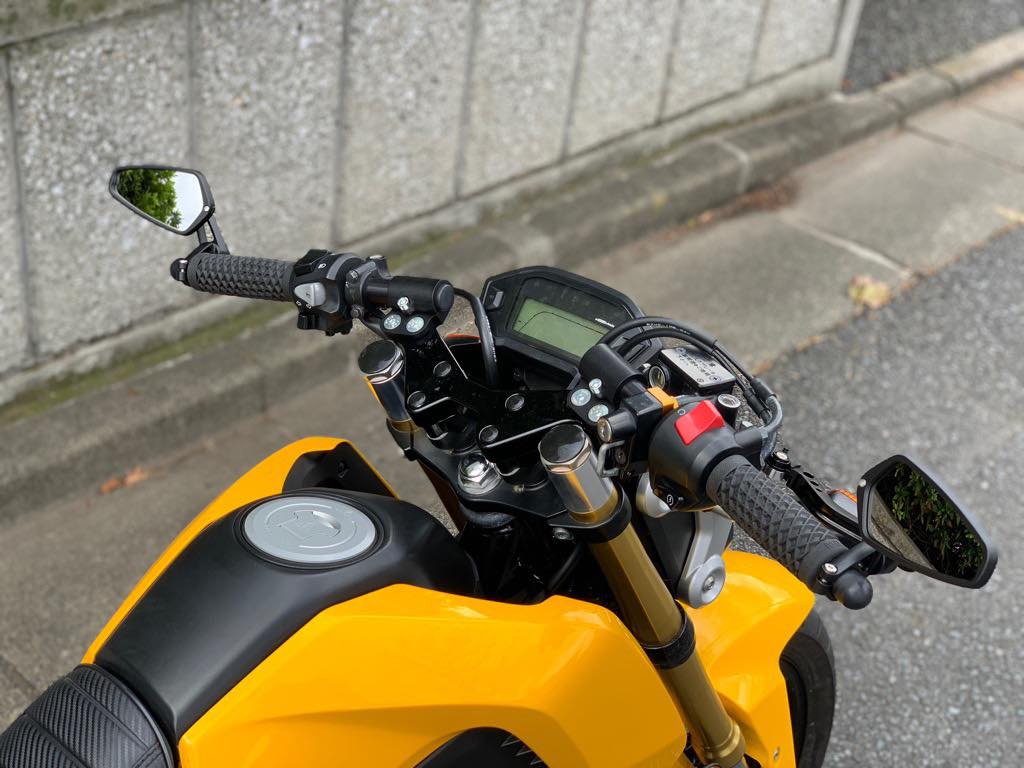 Composimo Racebarz GROM125用が再入荷です。 StancedなGROMの 